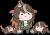 たくさんのちびを拾ってご満悦な野良たぬきです